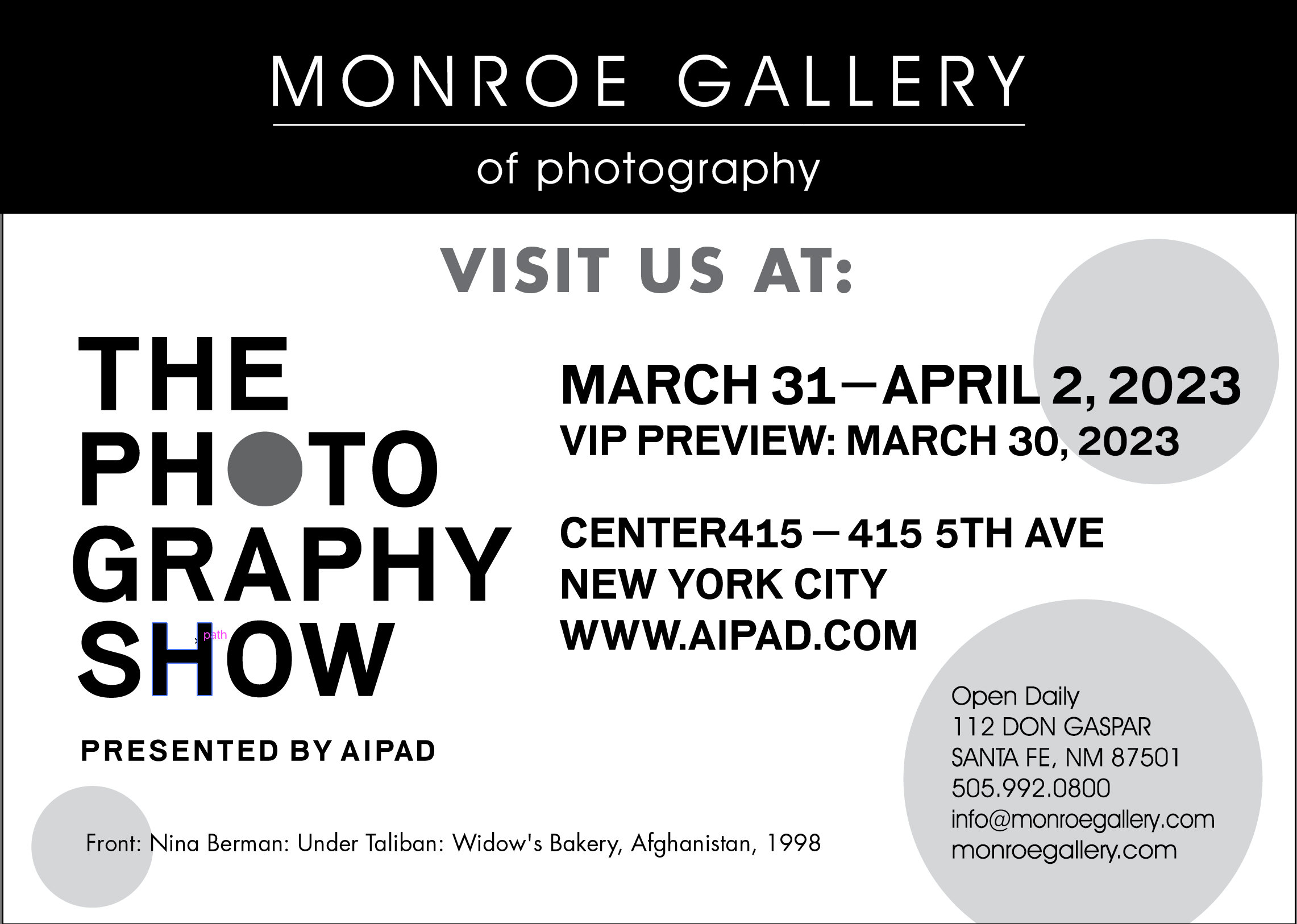 Exhibits - The 2023 AIPAD Photography Show - Monroe - Gallery Of Phtography